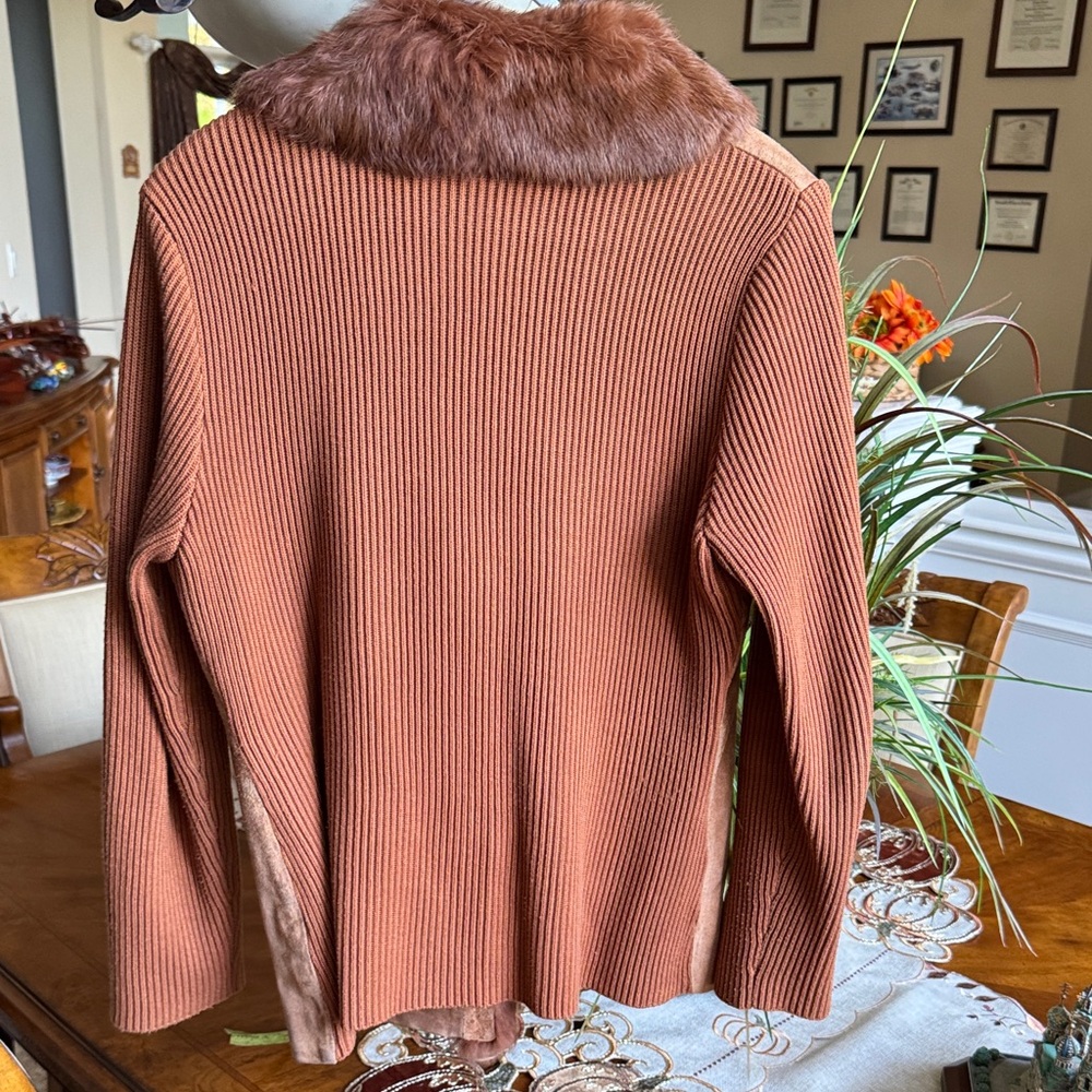 Nygard Collection Rabbit Fur Collar Jacket - Picture 9 of 14